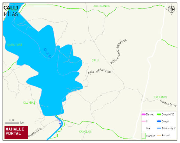 ÇALLI Mahallesi Haritası | Mahalle Sokak Haritası