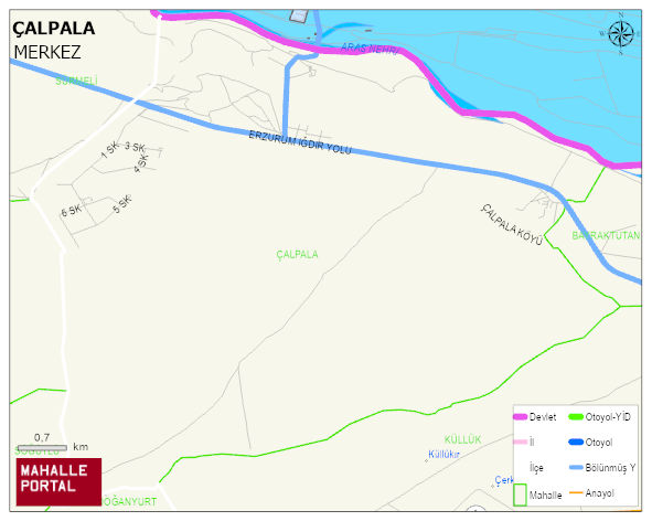 ÇALPALA Köyü Haritası | Güncel Mahalle ve Köy Haritası