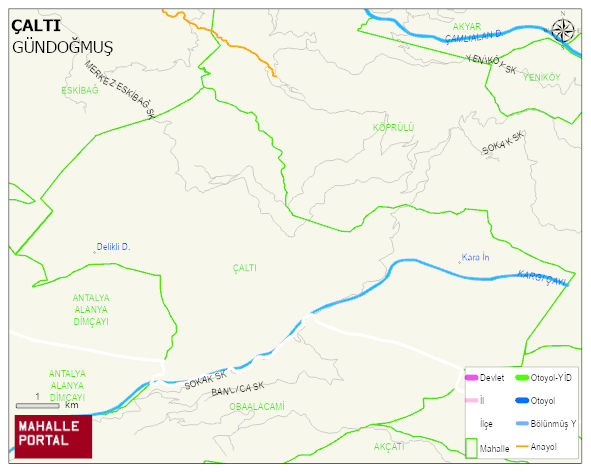 ÇALTI Mahallesi Haritası | Güncel Mahalle ve Köy Haritası