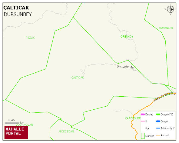 ÇALTICAK Mahallesi Haritası | İnteraktif Köy ve Mahalle Sınırları