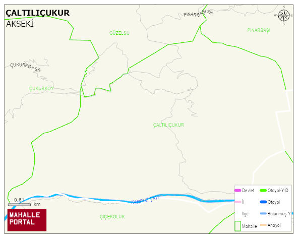 ÇALTILIÇUKUR Mahallesi Haritası | İnteraktif Köy ve Mahalle Sınırları