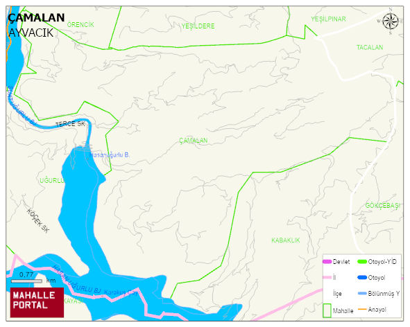 ÇAMALAN Mahallesi Haritası | Detaylı Köy ve Mahalle Görünümü