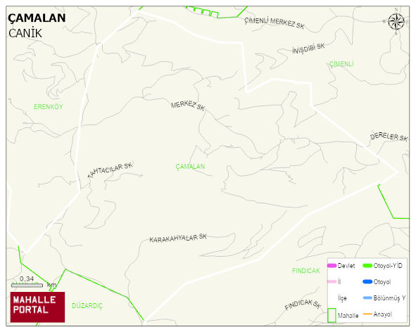 ÇAMALAN Mahallesi Haritası | Güncel Mahalle ve Köy Haritası