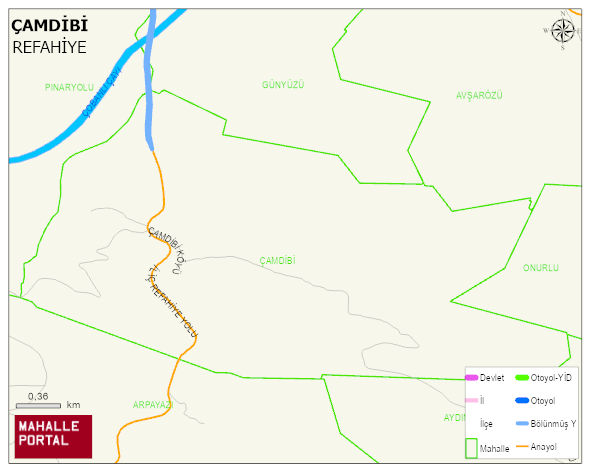ÇAMDİBİ Köyü Haritası | İnteraktif Köy ve Mahalle Sınırları