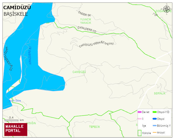 CAMİDÜZÜ Mahallesi Haritası | Coğrafi Yapı ve Detaylı Haritası