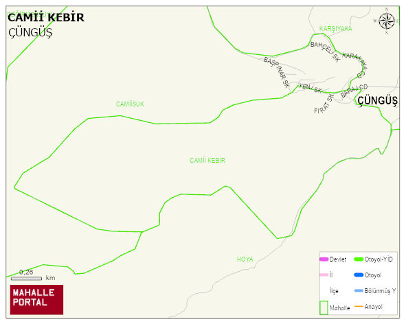 CAMİİ KEBİR Mahallesi Haritası | Mahalle Sokak Haritası