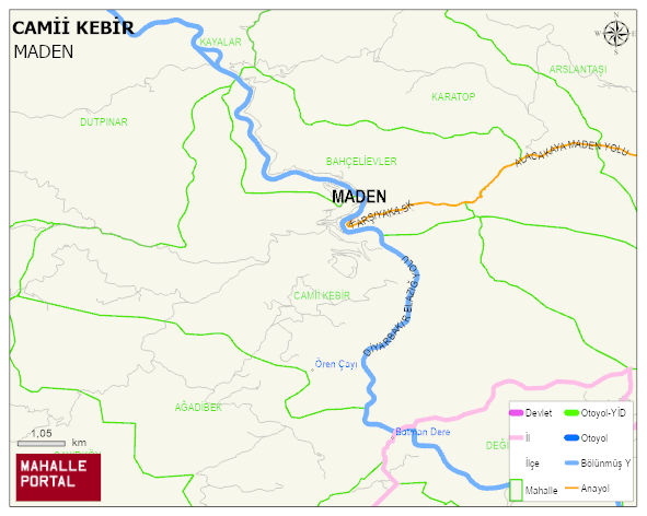 CAMİİ KEBİR Mahallesi Haritası | Coğrafi Yapı ve Detaylı Haritası