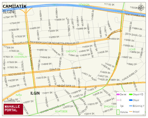 CAMİİATİK Mahallesi Haritası | Uydu Görüntüsü ve Harita Detayları