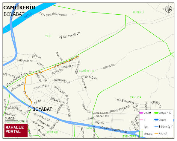 CAMİİKEBİR Mahallesi Haritası | Detaylı Köy ve Mahalle Görünümü