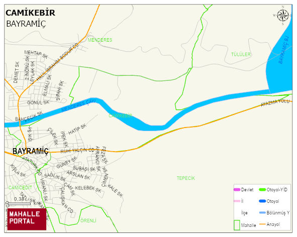 CAMİKEBİR Mahallesi Haritası | Yükselti ve Doğa Özellikleri