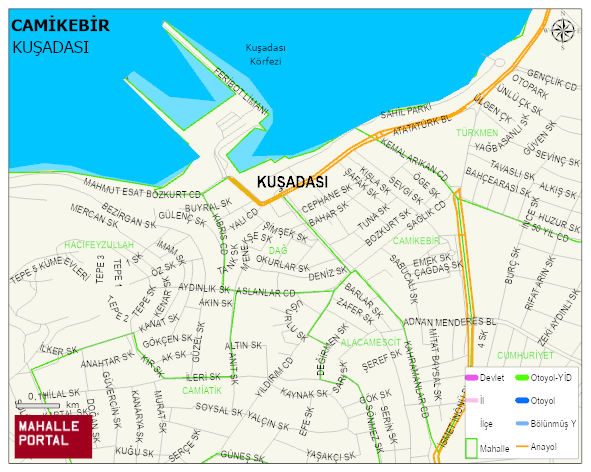 CAMİKEBİR Mahallesi Haritası | Yükselti ve Doğa Özellikleri
