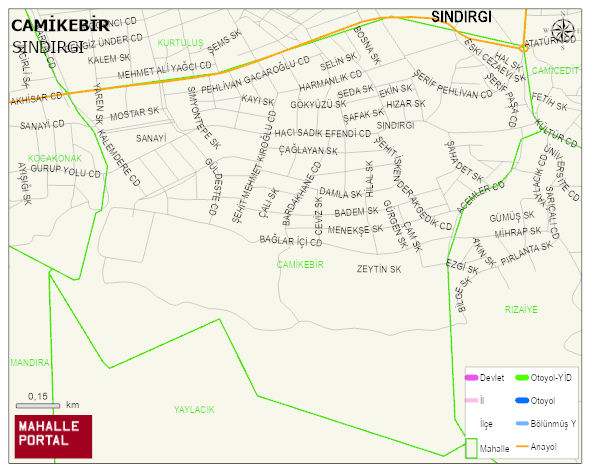 CAMİKEBİR Mahallesi Haritası | Coğrafi Yapı ve Detaylı Haritası