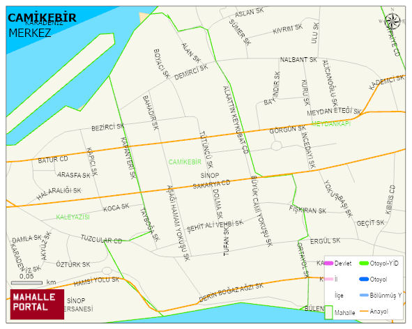 CAMİKEBİR Mahallesi Haritası | Mahalle ve Köy Sınırı