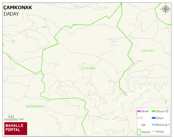 ÇAMKONAK Köyü Haritası | Mahalle Sokak Haritası