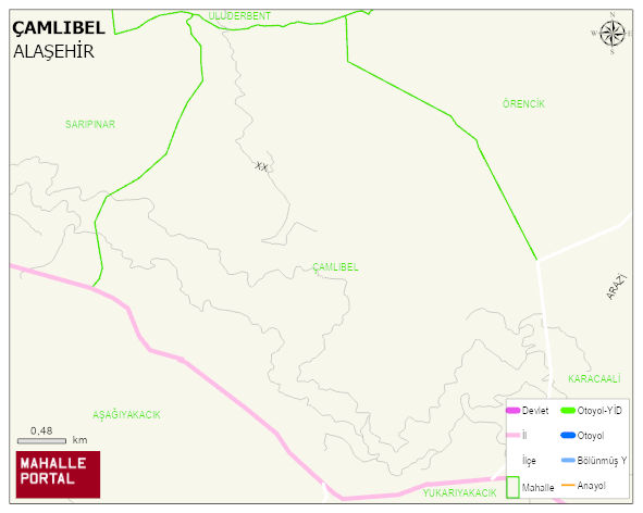 ÇAMLIBEL Mahallesi Haritası | Coğrafi Yapı ve Detaylı Haritası