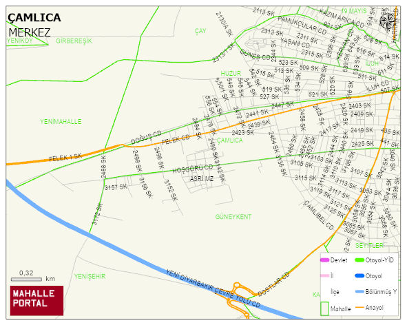 ÇAMLICA Mahallesi Haritası | Güncel Mahalle ve Köy Haritası