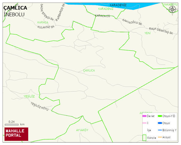ÇAMLICA Mahallesi Haritası | İnteraktif Köy ve Mahalle Sınırları