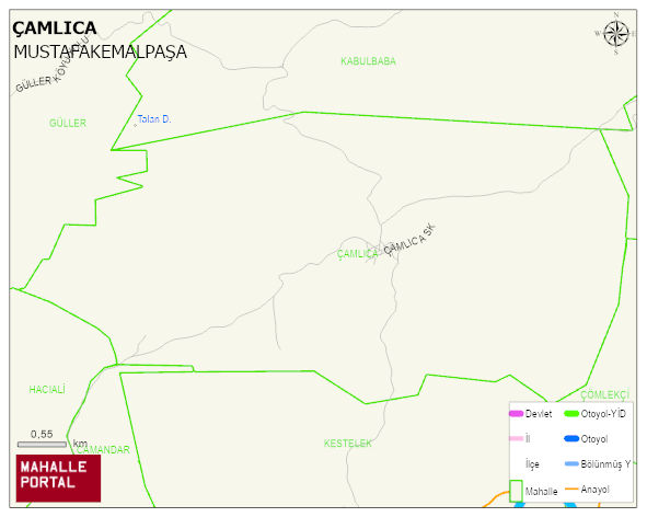 ÇAMLICA Mahallesi Haritası | Mahalle Sokak Haritası