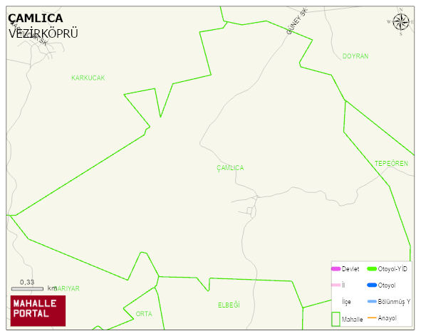 ÇAMLICA Mahallesi Haritası | Güncel Mahalle ve Köy Haritası