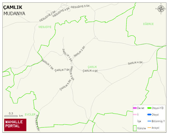 ÇAMLIK Mahallesi Haritası | Mahalle Sokak Haritası