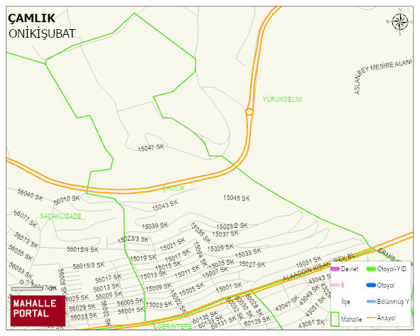ÇAMLIK Mahallesi Haritası | Güncel Mahalle ve Köy Haritası