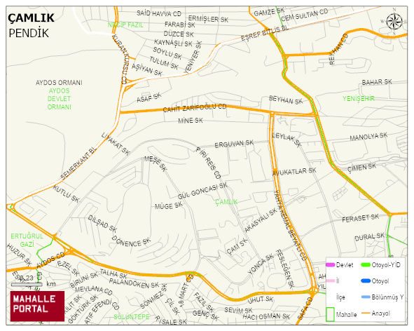 ÇAMLIK Mahallesi Haritası | İnteraktif Köy ve Mahalle Sınırları