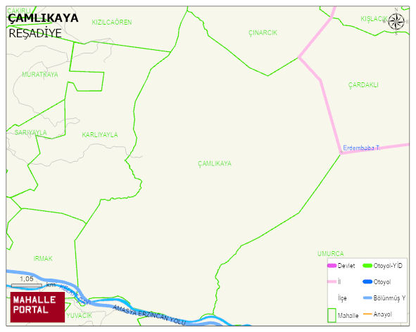 ÇAMLIKAYA Köyü Haritası | Uydu Görüntüsü ve Harita Detayları