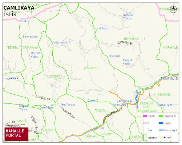 ÇAMLIKAYA Mahallesi Haritası | İnteraktif Köy ve Mahalle Sınırları