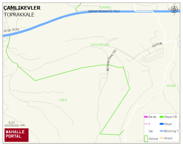 ÇAMLIKEVLER Mahallesi Haritası | Mahalle Sokak Haritası