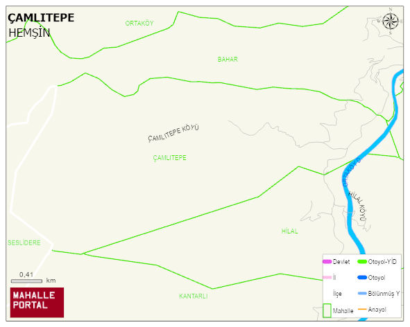 ÇAMLITEPE Köyü Haritası | Sayısal Bölge Görünümü