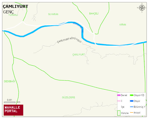 ÇAMLIYURT Köyü Haritası | Coğrafi Yapı ve Detaylı Haritası