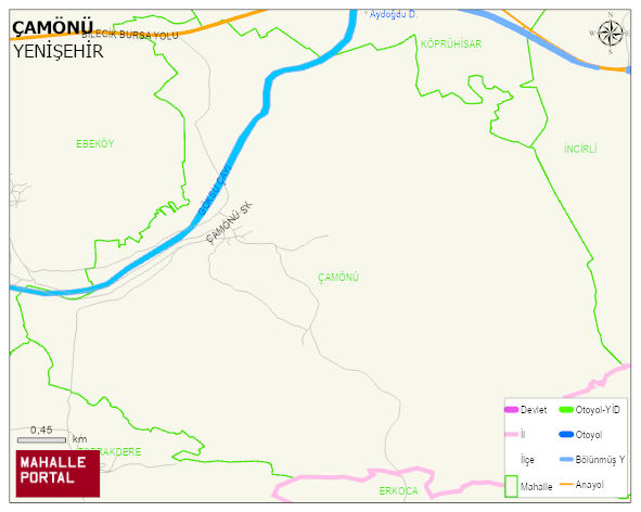 ÇAMÖNÜ Mahallesi Haritası | Mahalle Sokak Haritası