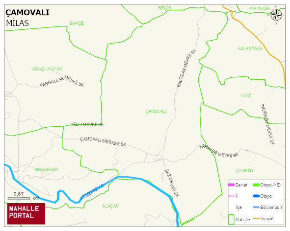 ÇAMOVALI Mahallesi Haritası | İnteraktif Köy ve Mahalle Sınırları