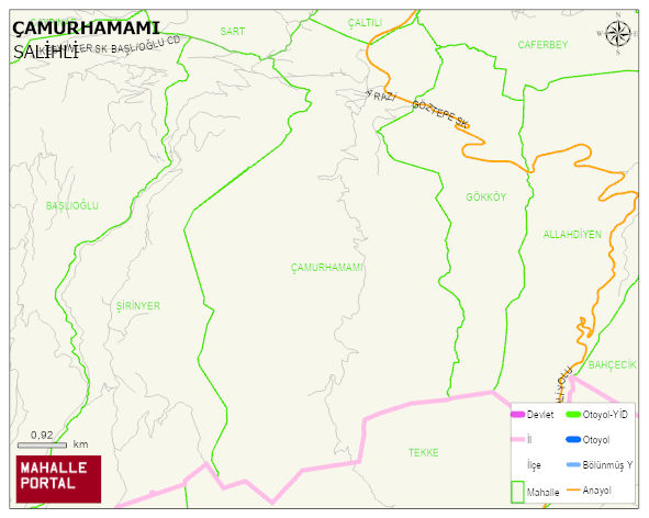 ÇAMURHAMAMI Mahallesi Haritası | Mahalle Sokak Haritası