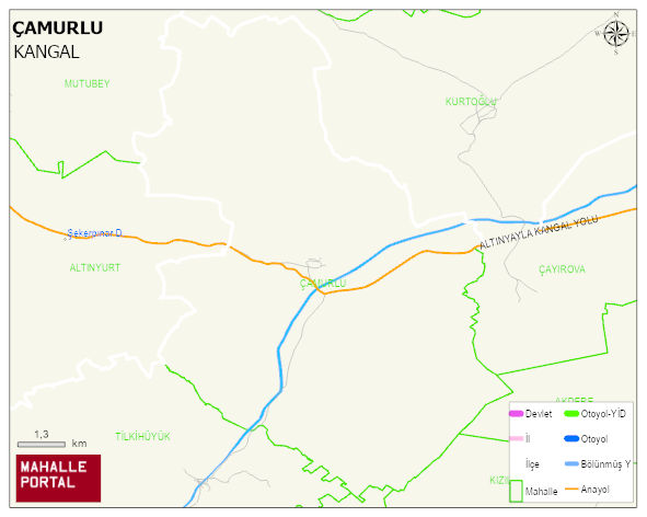 ÇAMURLU Köyü Haritası | Mahalle Sokak Haritası