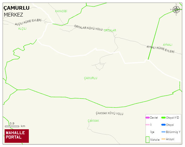 ÇAMURLU Köyü Haritası | Detaylı Köy ve Mahalle Görünümü