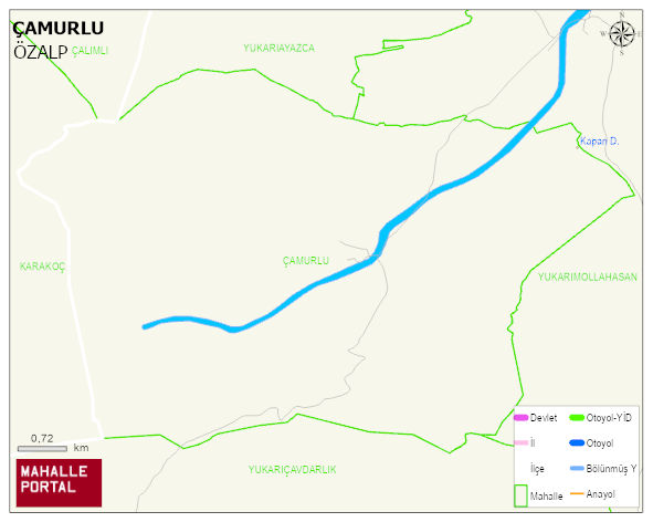 ÇAMURLU Mahallesi Haritası | Dağlar, Ovalar ve Akarsu Bilgileri