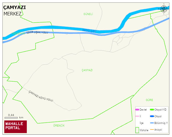 ÇAMYAZI Köyü Haritası | Uydu Görüntüsü ve Harita Detayları
