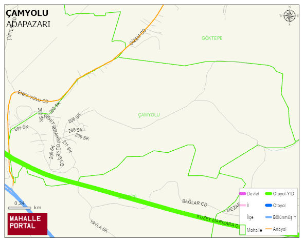ÇAMYOLU Mahallesi Haritası | İnteraktif Köy ve Mahalle Sınırları