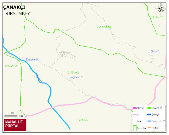 ÇANAKÇI Mahallesi Haritası | Mahalle ve Köy Sınırı