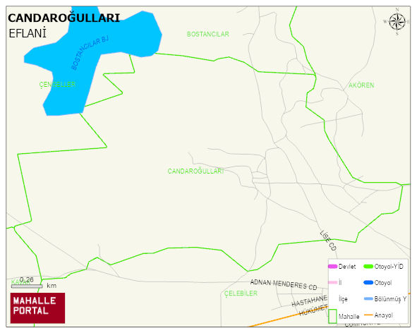 CANDAROĞULLARI Mahallesi Haritası | İnteraktif Köy ve Mahalle Sınırları