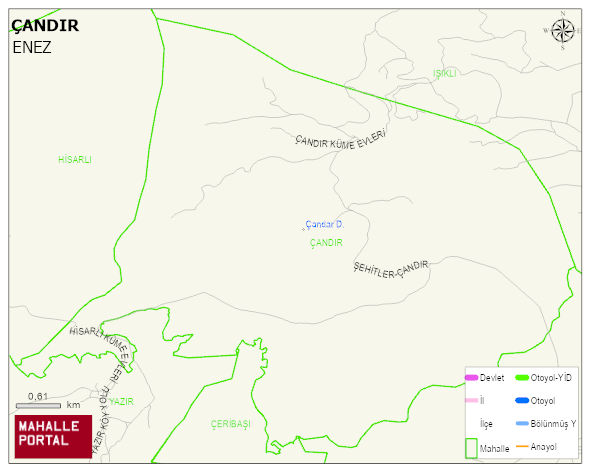 ÇANDIR Köyü Haritası | Coğrafi Yapı ve Detaylı Haritası