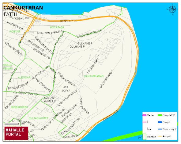 CANKURTARAN Mahallesi Haritası | Dağlar, Ovalar ve Akarsu Bilgileri