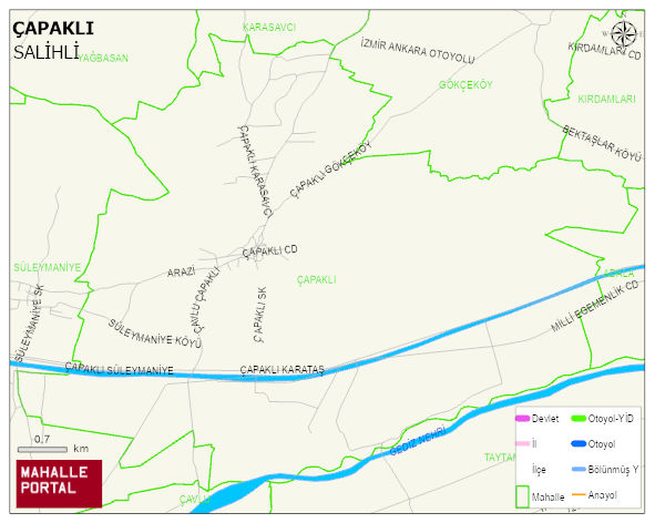 ÇAPAKLI Mahallesi Haritası | İnteraktif Köy ve Mahalle Sınırları