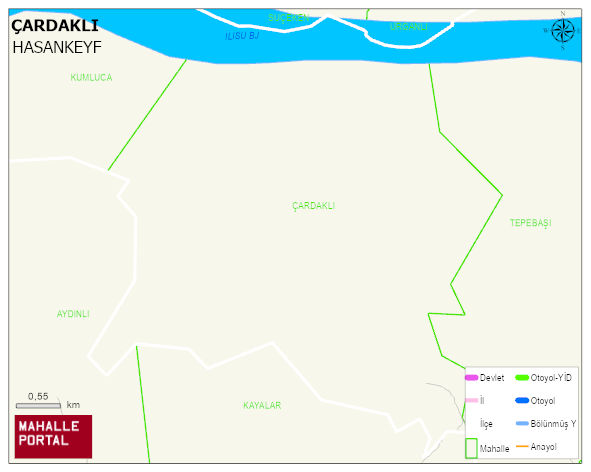 ÇARDAKLI Köyü Haritası | İnteraktif Köy ve Mahalle Sınırları