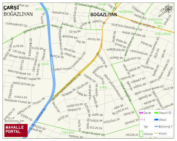 ÇARŞI Mahallesi Haritası | Dağlar, Ovalar ve Akarsu Bilgileri