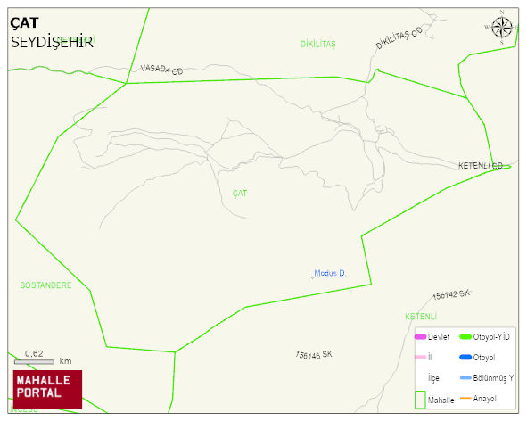 ÇAT Mahallesi Haritası | Mahalle Sokak Haritası