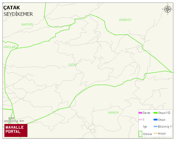 ÇATAK Mahallesi Haritası | Güncel Mahalle ve Köy Haritası