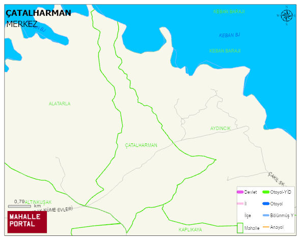 ÇATALHARMAN Köyü Haritası | İnteraktif Köy ve Mahalle Sınırları