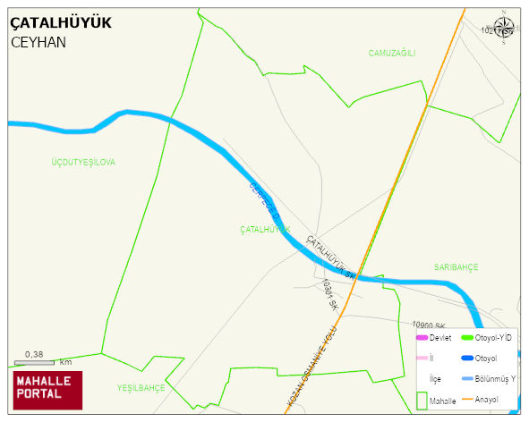 ÇATALHÜYÜK Mahallesi Haritası | Güncel Mahalle ve Köy Haritası